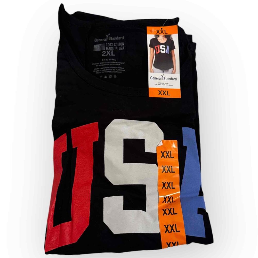 General Standard Ladies’ Americana Tee, V-Neck, Size XXL - 873XXL - Picture 5 of 8